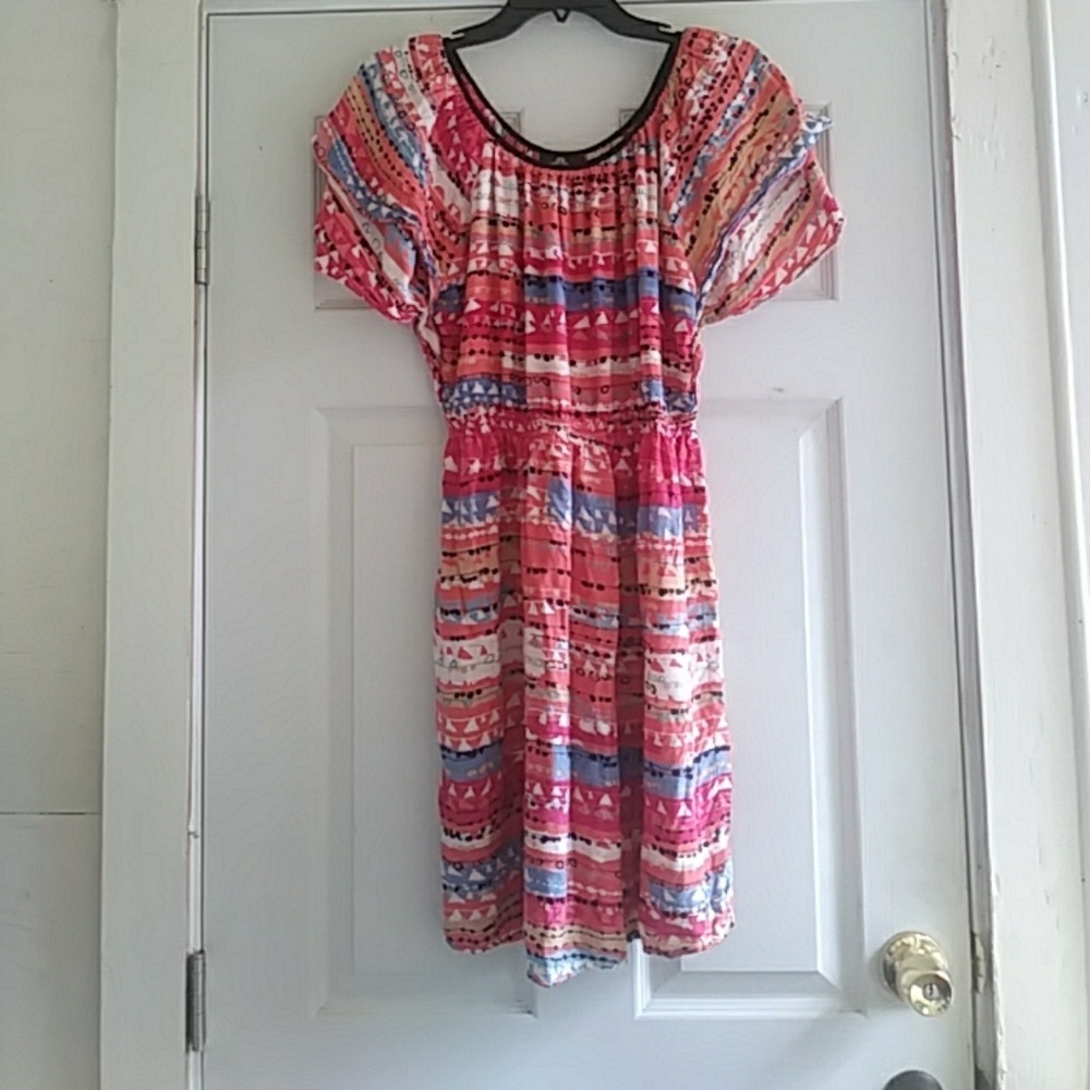 Women's colorful print dress